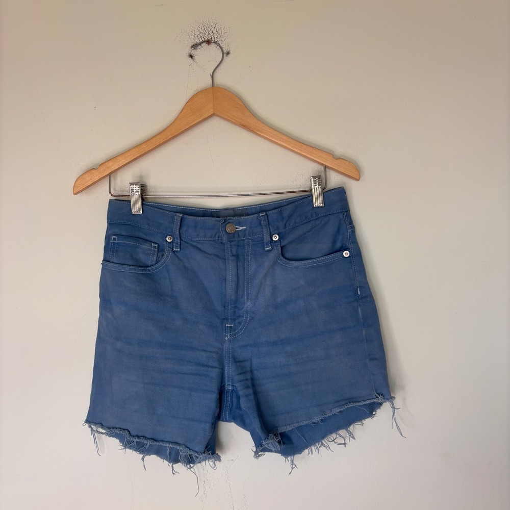 Everlane Blue High Rise Skinny Cutoff Shorts Summer Size 28 Regular